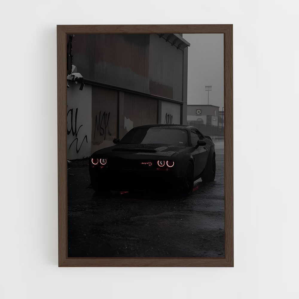 Poster Rainy Challenger – affiche Dodge (vue 5)